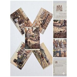 Lot‎ 5 Antique Raphael Tuck Oilette Postcards Shakespeares Country Warwick